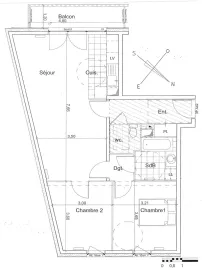 Location T3 spacieux et lumineux avec balcon et box