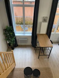 Location Beau studio avec terrasse et mezzanine à Boulogne