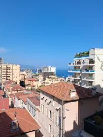 2 pièces meublé climatisation 55m2  vue mer. Beausoleil